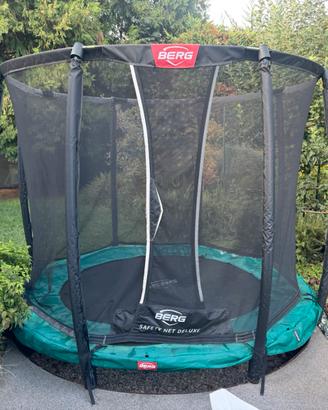 Trampolino BERG Champion 270 verde + rete Deluxe