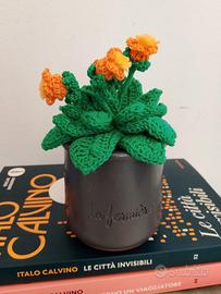 Pianta uncinetto fiori amigurumi
