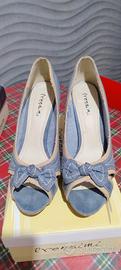 scarpe donna spuntate con tacco 