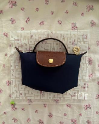 Pochette longchamp le pliage blu marine