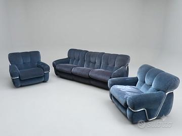 Divano + 2 poltrone Seven design Ernesto Radaelli 