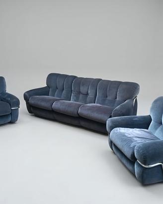 Divano + 2 poltrone Seven design Ernesto Radaelli 