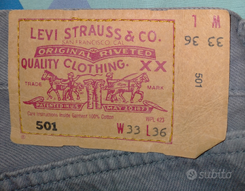 Jeans pantaloni Levi's 501 perfetti