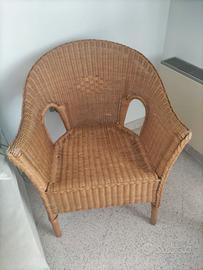 Poltroncina in vimini