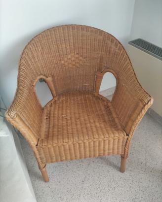 Poltroncina in vimini