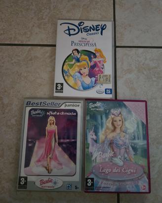 Lotto giochi pc anni 2000 Barbie e Principesse
