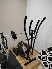 Bicicletta ellittica+panca palestra con lat tower