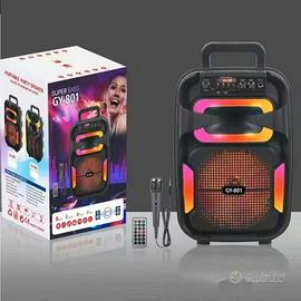 Altoparlante bluetooth Super Bass con microfono 