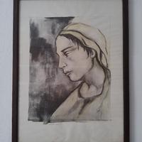Quadro litografia colorata a mano Giuseppe Supino