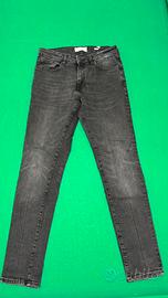 Jeans skinny grigio scuro  - Taglia 40