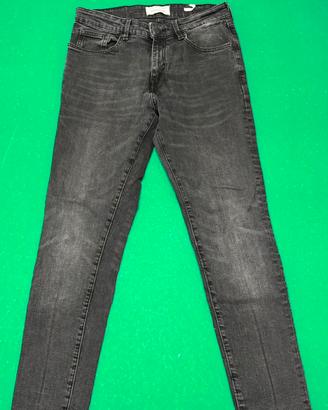 Jeans skinny grigio scuro  - Taglia 40