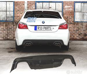 DIFFUSORE BMW E60 E61 LOOK M DOPPIA USCITA NERO LU