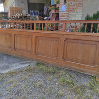 Antiquariato, retrobanco larice