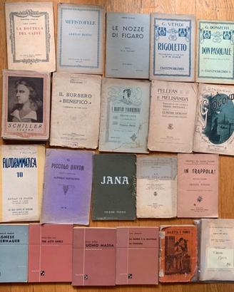 TEATRO e LIRICA: vecchi libretti pieghevoli libri