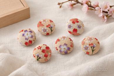 Bottoni in cotone giapponese 