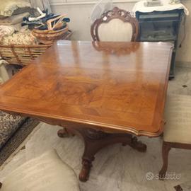 Tavolo classico allungabile con 4 sedie