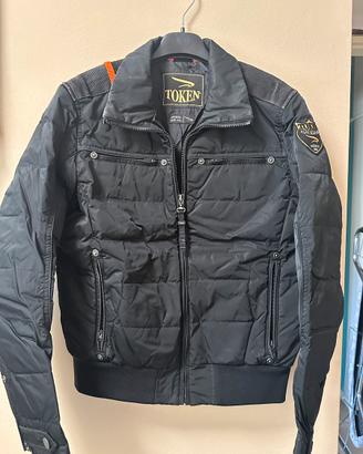 Giubbotto bomber token nero biker sportivo tg 42/S