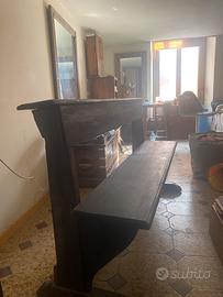 Panca da chiesa in legno massello