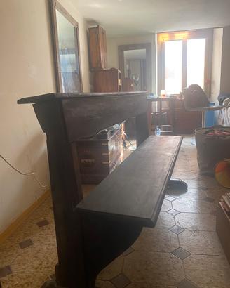 Panca da chiesa in legno massello