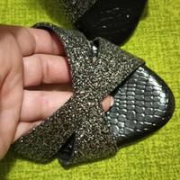 scarpe da ballo nere e Argento 