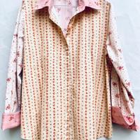 Camicia Brums tg 46 patchwork in cotone a fiori