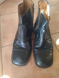 stivaletti vintage uomo shoemaker's pelle anni 80 