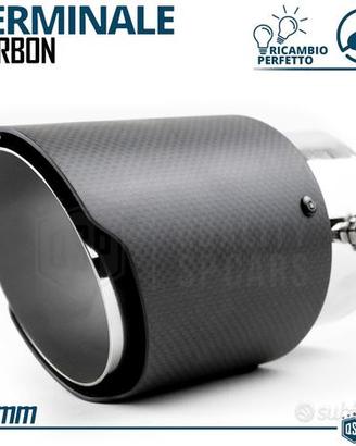 TERMINALE di Scarico Auto in Carbonio da 100 mm