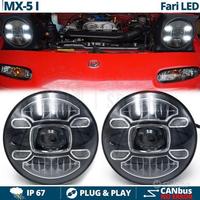 FARI LED 7'' PER MAZDA MX-5 1 Luci 6500K Omologati