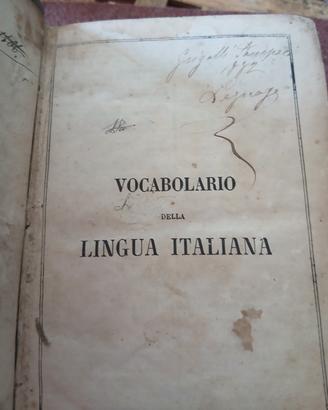 vocabolario lingua italiana 1865 