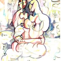 "senza titolo"  acquerello di Carlo Barchielli