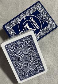 Carte poker Texas Hold'em dorso blu PVC