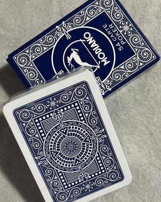 Carte poker Texas Hold'em dorso blu PVC