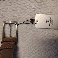 cintura in pelle marrone Valentino made in italy