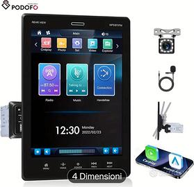 Autoradio Singola DIN con Schermo Tattile Vertical