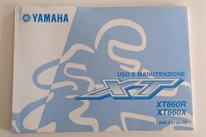 MANUALE USO E MANUTENZIONE YAMAHA XT660R - XT660X