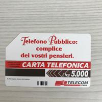 Scheda telefonica rarissima