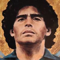 Stampa su Tela Diego Armando Maradona 30x40