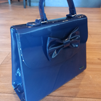 Borsa blu lucida CAMOMILLA MILANO mano/tracolla