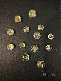 Lotto 13 monete playmobil vari valori anni 90