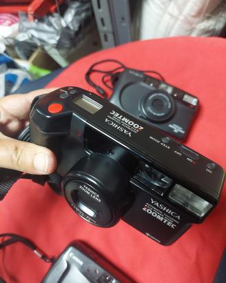 Yashica Minolta Canon macchine fotografiche 