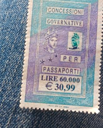 marca da bollo passaporto