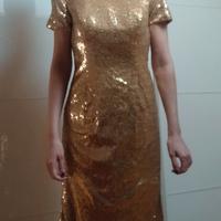 Abito da sera cerimonia oro