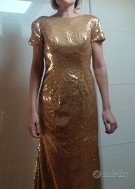 Abito da sera cerimonia oro