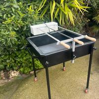 🔥💥Barbecue con 3 girarrosti elettrici 💥🔥