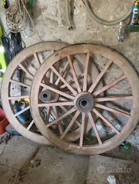 ruote carro origjnali da amatori in legno