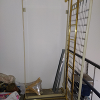 Letto singolo ottone dorato