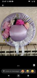 cappello per arredamento di colore glicine