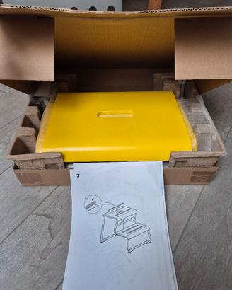 scaletta 2 gradini legno