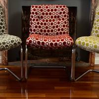 Poltrone da pranzo anni  ‘70 in acciaio