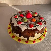 Tortiera in ceramica 3D Tuscania artigianato itali